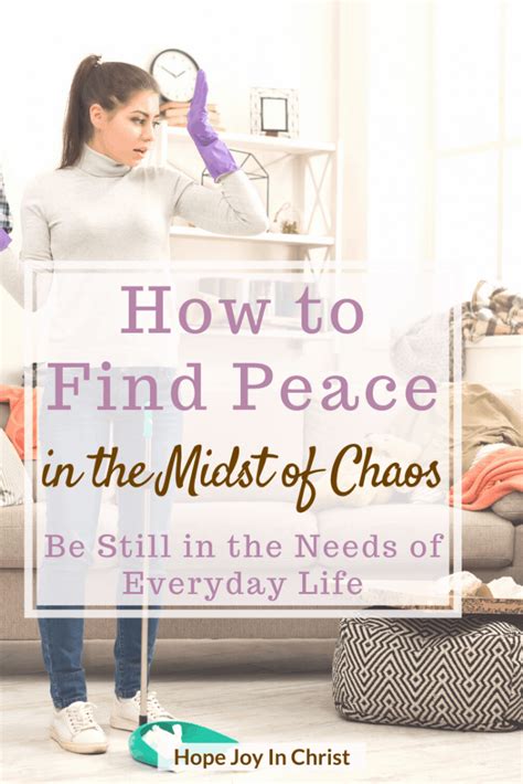 Finding Refuge in the Midst of Chaos